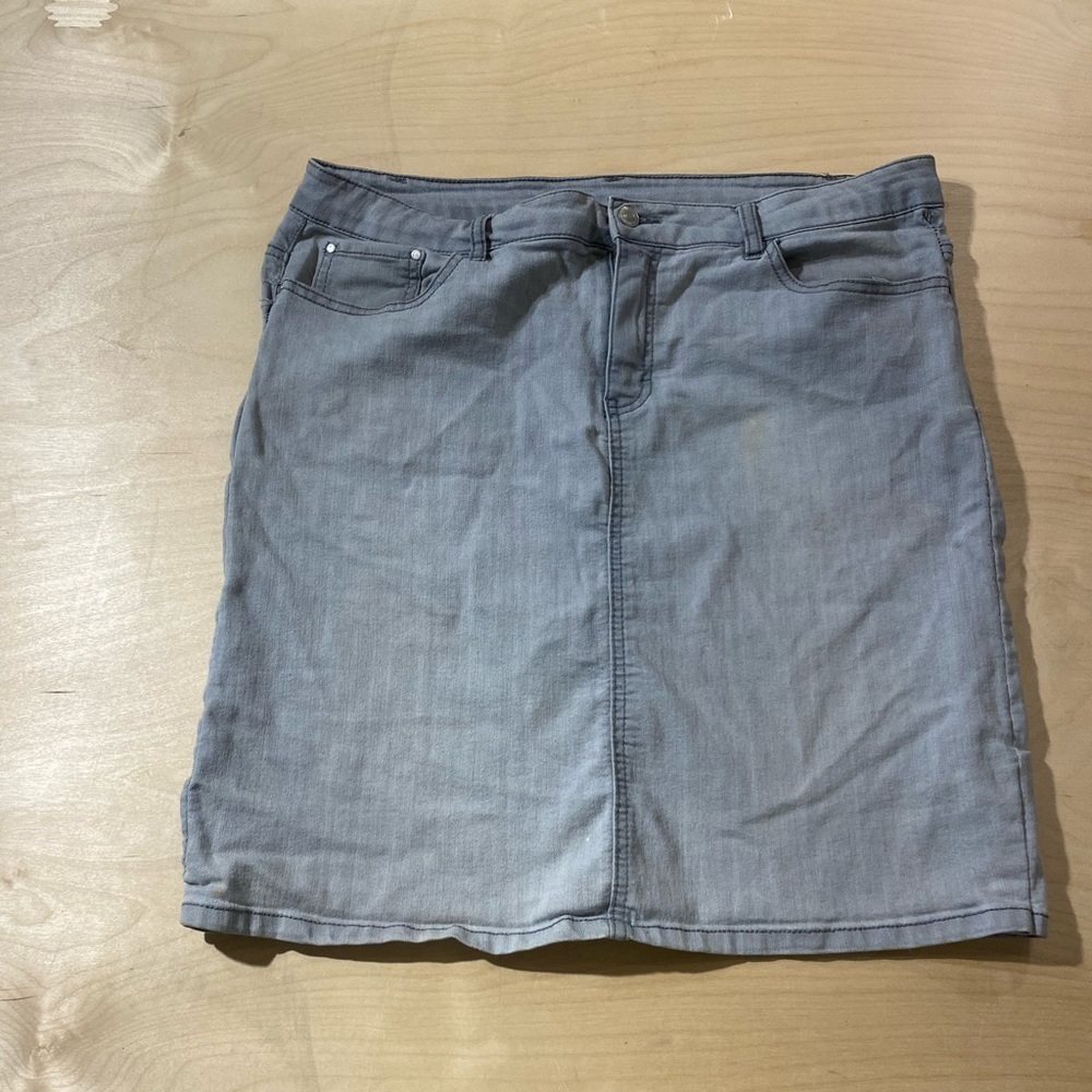 Vintage Jaclyn Smith Jean Skirt Size 14 (KD) - Picture 7 of 14